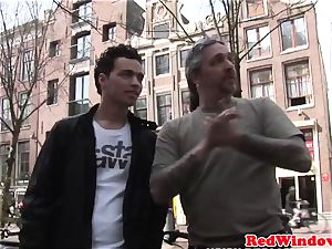 Real amsterdam prostitute pussylicked and screwed