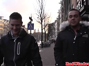 enormous Amsterdam hooker cockriding tourist